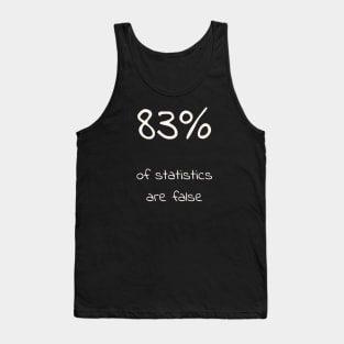 Statistics are false Black Tank Top